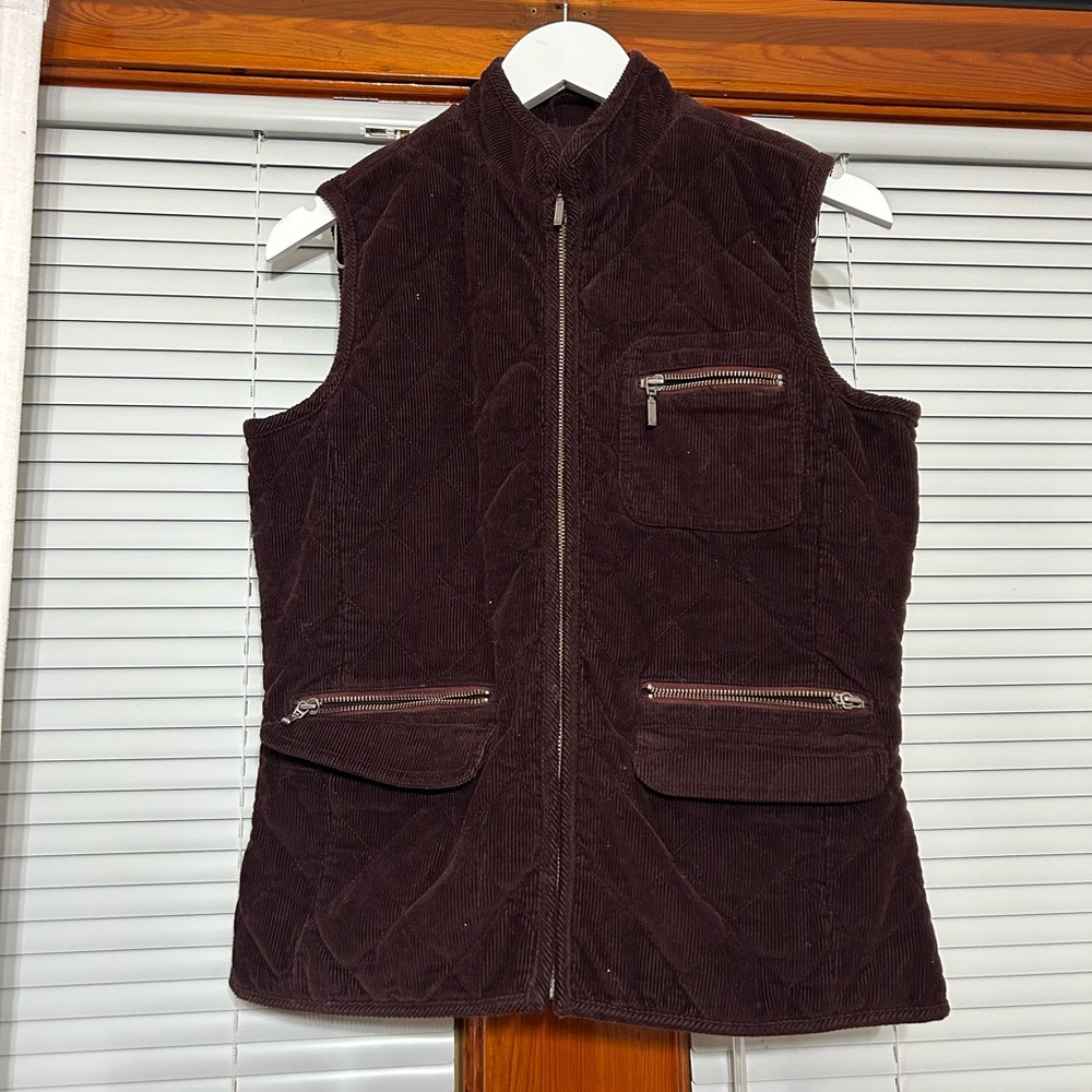 Eddie Bauer Women's Quilted Vest - Deep Brown